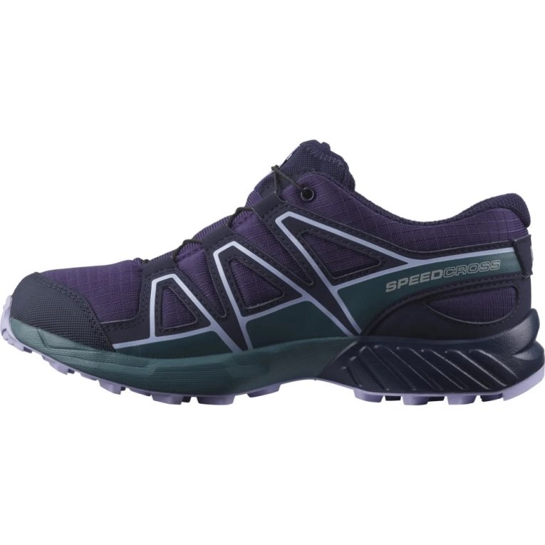 Purple Salomon Speedcross CSWP Kids' Hiking Shoes | IE GE8053